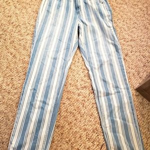X-long Striped American Eagle Mom Jeans